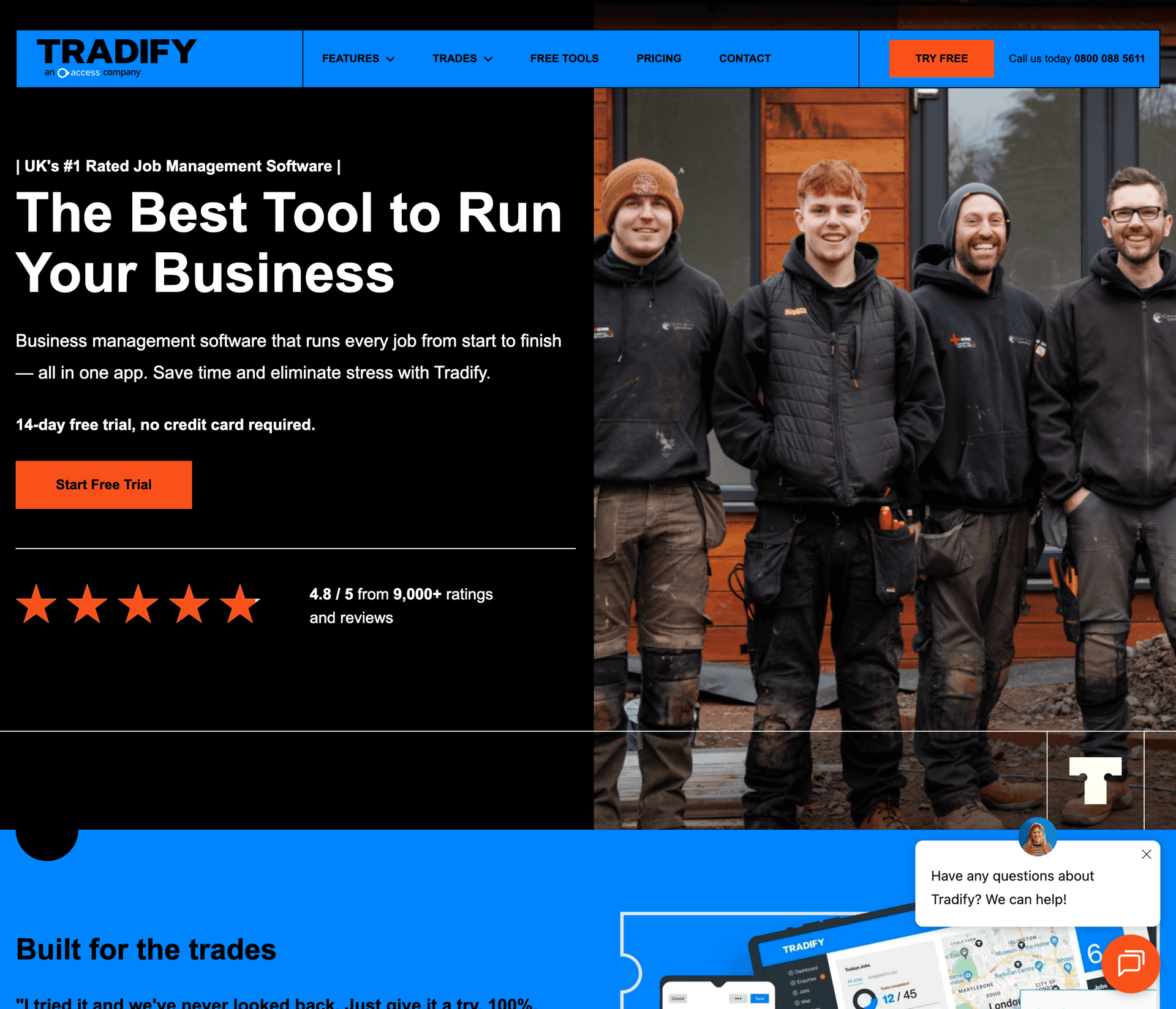 Tradify job management app for UK plumbing businesses